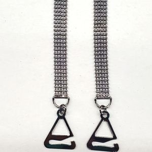 Brazilian Silver Bra Straps